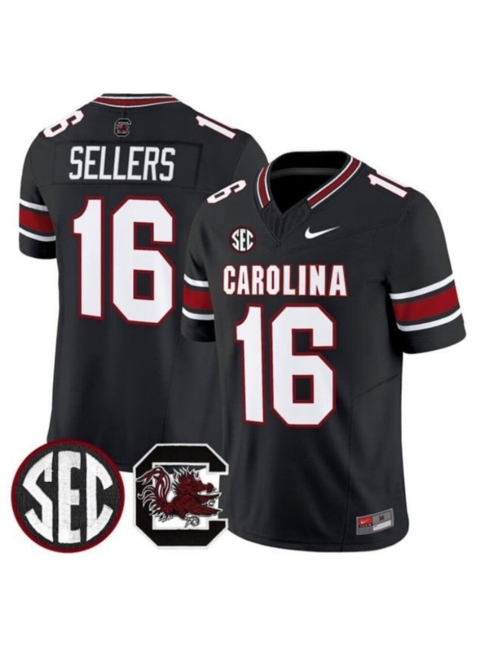 Choose for Youths LaNorris Sellers Stitched Vapor Jersey Black